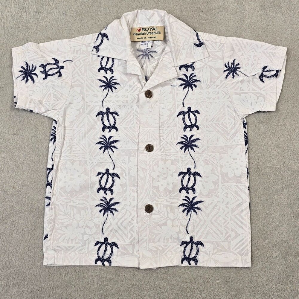 Royal Hawaiian Creations Shirt Baby Boy Size 1 Island Tropical Hawaii Turtles